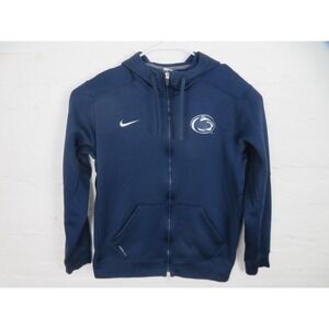 Penn State Nittany Lions Hoodie Mens Large NCAA Football Nike Therma Fit Zip